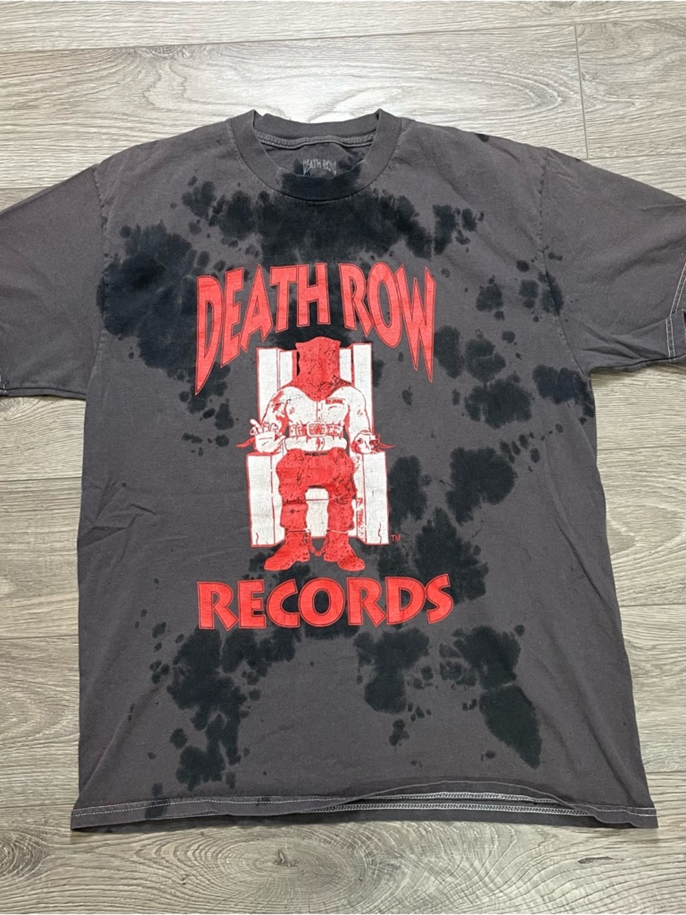 Death Row Records Short-Sleeve Tee - Black with Red Logo